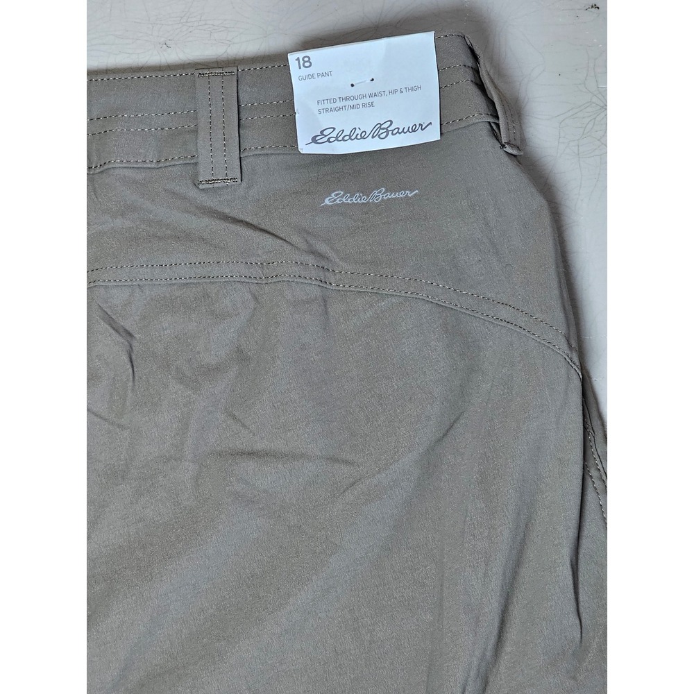 Eddie Bauer First Ascent Guide Pant 18W Slatgreen Nylon Stretch Hiking Outdoor